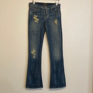 Size 28 Citizens of Humanity Morrison Slim Boot Cut blue jeans Odyssey NWT